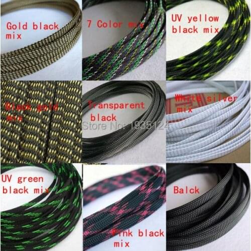 20M free shipping 8mm Tight Braided PET Expandable Sleeving braided cable sleeve