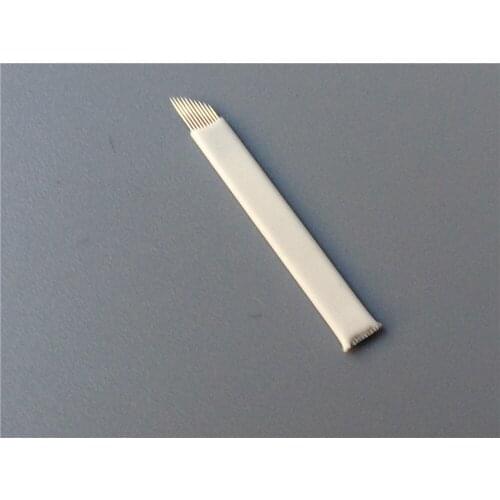 50PCS 10Pin Permanent Makeup Eyebrow Microblading for Manual Tattoo Pen