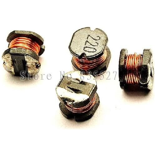 50PCS/LOT SMD power inductors CD54 22UH printing 220