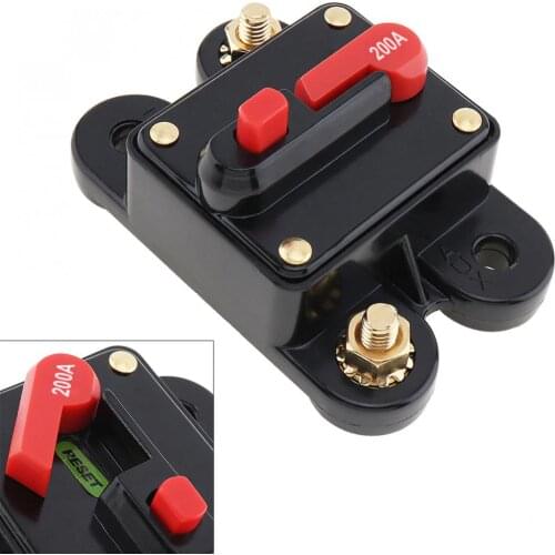 50A /60A /80A /150A /200A /250A /300A DC 12V Cars Audio Amplifier Circuit Breaker Fuse Holder AGU Style Stereo Amplifier Refit