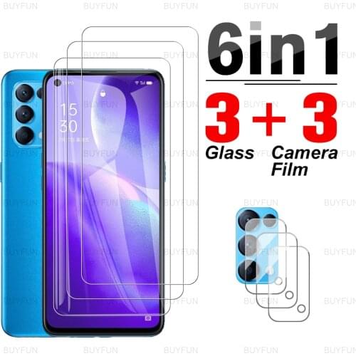 6in1 Camera Lens Film For Oppo Reno5 HD Front Tempered Glass for opporeno5 reno 5 4g 5g appo reno5 lite reno5 F safety glass