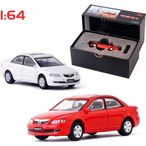 1:64 2008 Mazda 6 Street Racing Model Car Metal Alloy Toy Car For Kid Gifts Collection Display box