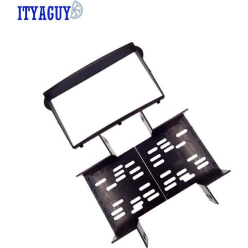 Car styling 173mmX98mm Double Din Car Radio Fascia for HYUNDAI H1 black color Dash Kit Installation Facia Face Plate Panel Frame