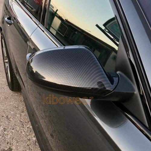 Side Wing Mirror Covers for Audi A6 S6 C7 4G Carbon Look Caps 2012 2013 2014 2015 2016 2017 2018 accessories allroad replace