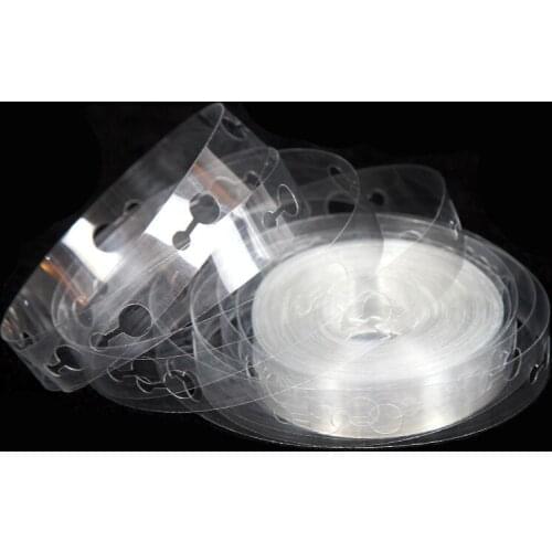 5M Balloon Chain Wedding Birthday Party Balloon Transparent Double Hole Chain Scene Layout Decorative Props 100 Hole 2021