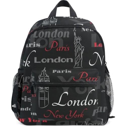 2021 New Letter printed Kids Schoolbags Orthopedic Primary School Backpacks for Children Grade 1-3-6 Big Black Book Bag Pack