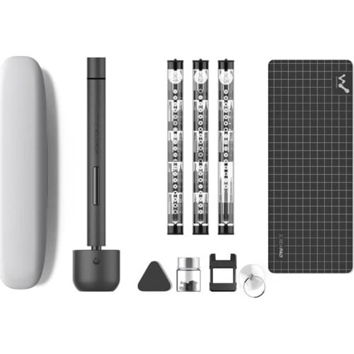 NewestWowstick 1FS 1F+ 1F Pro Mini Lithium Electric Screwdriver Alloy Body 3 LED Light Cordless Battery Power with 56Bits