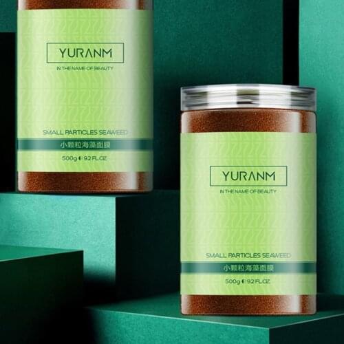 New Pure Seaweed Alga Mask Powder Algae Acne Spots Remove Hyrdating & Face Mask 260g+BOWL + Spoon