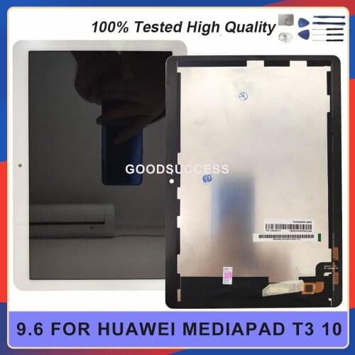 100% Tested 9.6" For Huawei Mediapad T3 10 AGS-L09 AGS-W09 AGS-L03 LCD Display Panel Monitor Touch Screen Assembly Free Tools