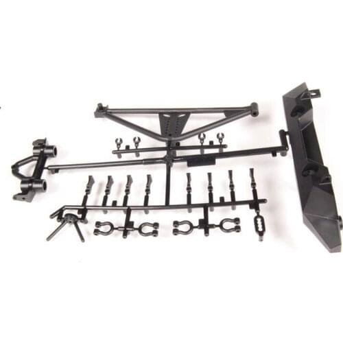 Ax80126 axial scx10collision avoidance bumper spare tire rack 90027 90028 90035 90044 Deadbolt * REAR BUMPER/TIRE CARRIER
