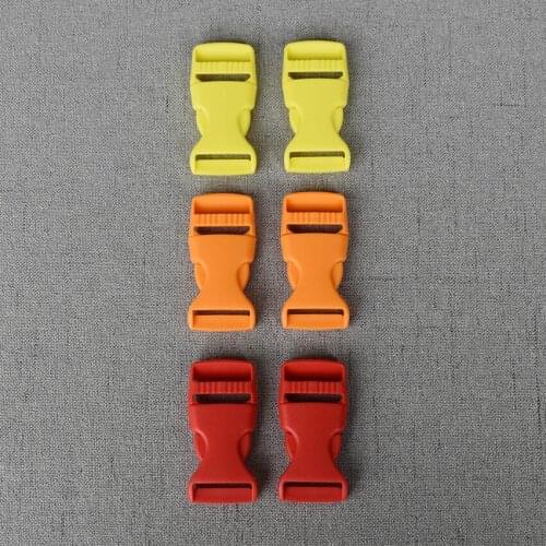 20 Pcs/Lot 25mm Plastic Release Buckle Strap For Bag Dog Collar Necklace Bracelet Paracord Mochila Sewing Accessory