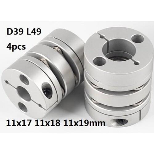 11x17 11x18 11x19mm Double diaphragm Disc coupling coupler screw rod servo motor encoder shaft coupling D39 L49