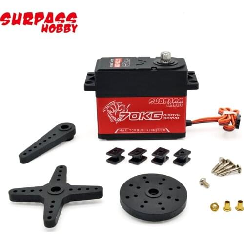 Surpass Hobby S7000M 70KG Waterproof Metal Gears Case Brushless Digital Servo 360° For RC Car Crawler Boat Plane