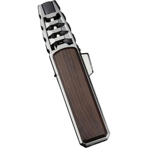 Jet Turbo Cigar Lighter Big Flame Torch Cigar Refillable Gas Lighter Windproof Powerful Metal BBQ Spray Gun Cigarette Lighter