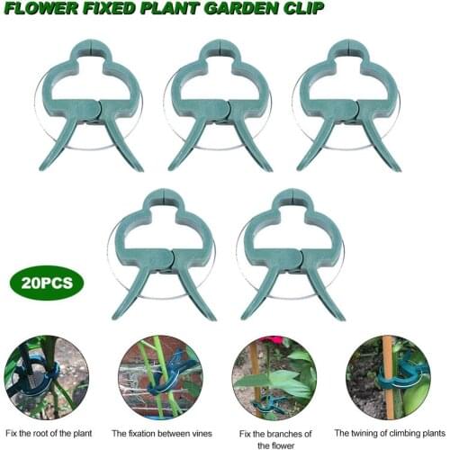 20PCS Plant Gardening Clip Flower fixed Plant Garden Clip Set Gardening Clip Plant Grafting Clip Plant Flower Seedling Stem