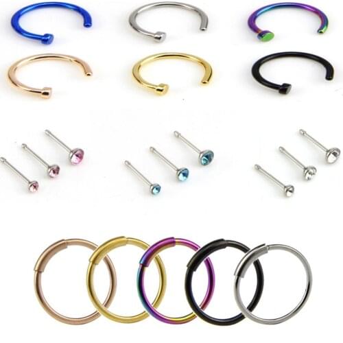 20pcs/lot Steel Segment Ring Ear Piercings Nose Ring Lip Piercings Ear Ring Captive Bead Ring Body Jewelry Piercings Lot#281668