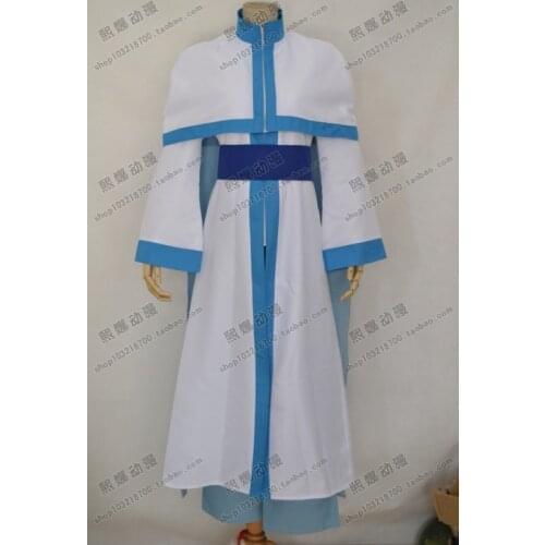 2016 Akatsuki no Yona SON HAK white Dragon combat Cosplay Costume Whole set white kimono set