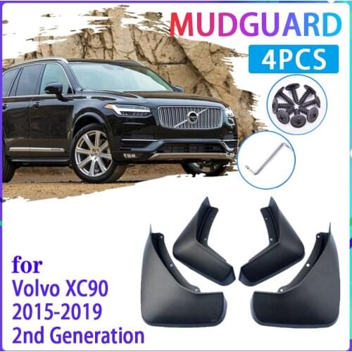 4PCS Car Mud Flaps for Volvo XC90 2015~2019 2016 2017 2018 Mudguard Splash Guards Fender Mudflaps Auto Accessories