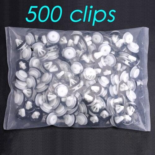 500x Exterior Door Plastic Trim Moulding Panel Skirt Trim Clips Fastener with Sealer Set For Mazda CX-7, Miata , Protege 2001-Up