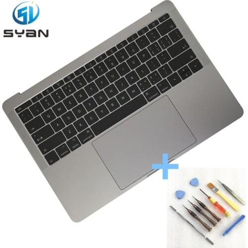 A1708 Topcase for Macbook Pro Retina 13.3 inches Top case with US keyboard trackpad backlight 2016 2017 Silver Grey