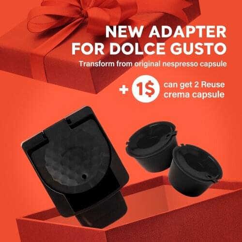 Icafilas Coffee Adapter Replacement for Nescafe Dolce Gusto with Original Nepresso Coffee Capsule Holder Convert Crema Filter