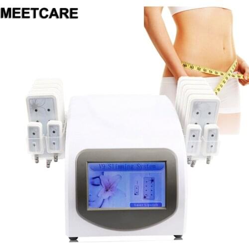 Professional Body Slimming Machine Liposuction Weight Loss 650nm Diode Laser 14 Lipo Pads Machines Massager Equipment Home Use