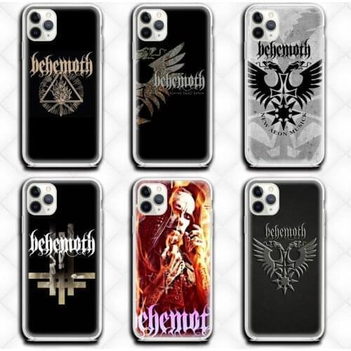 Behemoth Rock Band Phone Case Clear for iphone 12 11 Pro max mini XS 8 7 6 6S Plus X 5S SE 2020 XR cover