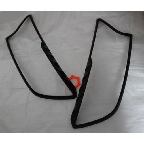 2016-2018 For Ford Ranger ABS Black Headlight Covers Surrounds Trim Suitable For Ford Ranger Wildtrak T7 Pickup Lamp Hoods