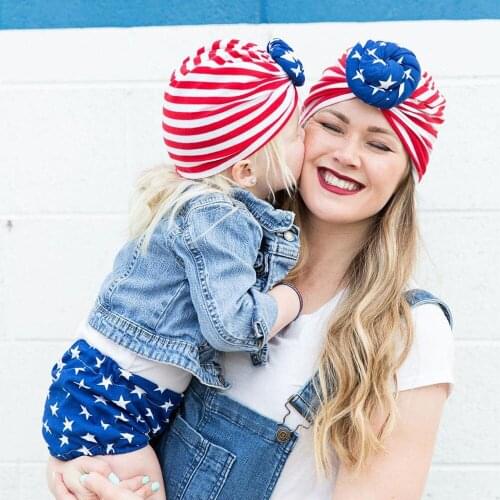 The United States National Day Baby cap Children Decorative Hat Independence Day Baby Beanie Baby Ball Celebrate Cap H071D