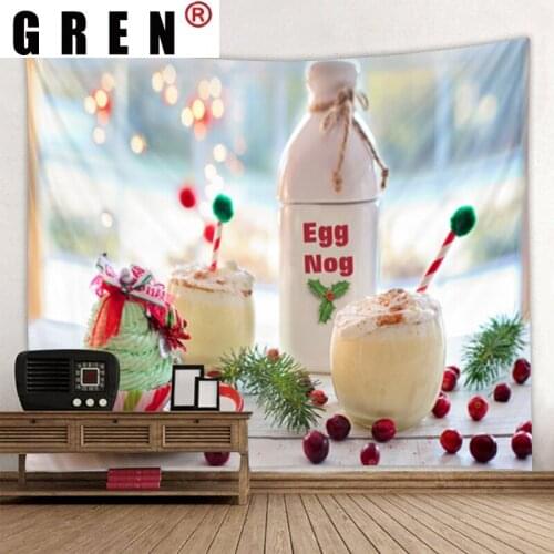 GREN Tapestry Ice Cream Wall Rugs Wall Hanging Covering Fabric Mural Background Cloth Towel Beach Fabric Blanket Living Home Dec