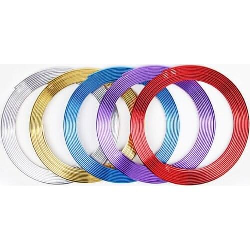 Tape Auto DIY Accessory Tire Rim Protective Accessory Decor Sticker 8M Car Chrome Wheel Hub Decoration Moulding Trim Strip Tape