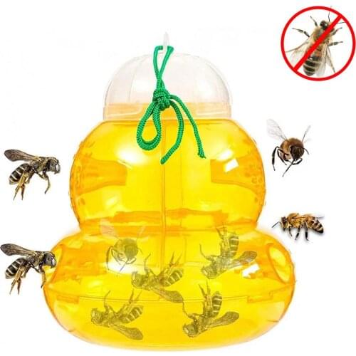 1 Pcs Bee Trap Catcher Wasp Trap Fly Flies Insect Bug Honey Pots Hanging Honey Pot Trap Catcher Killer No Poison Fast Shipping