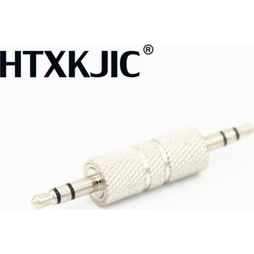 Metal 3 Section 3.5mm Male Audio Adapter 3 contact Male to male 3.5 Audio Connector 3.5mm Male Audio Extend joint Connector