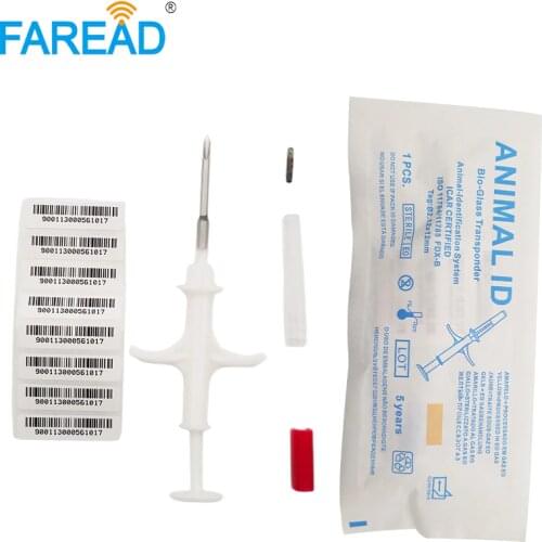 Micro FDX-B RFID chip animal ID microchip syringe injector laboratory for pet identification,porcupine,falcons,alpaca,cow,cattle