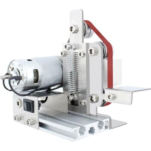 Mini-Abrasive Belt Machine DIY Polishing Machine Fixed Angle Sharpening Knife Blade Machine Desktop Abrasive Tools Hand Tools