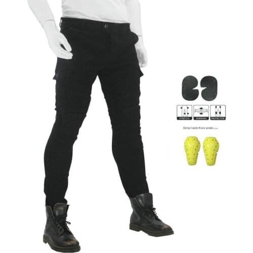 B06 Three colors NEW Motorcycle riding jeans leisure motorcycle trousers racing pants men and women with protective gea