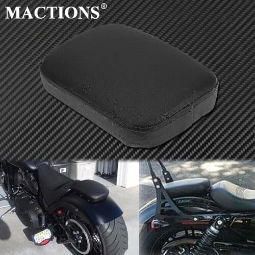 Motorcycle Rear Passenger Cushion 6/8 Suction Cups Pillion Pad Suction Seat For Harley Dyna Sportster XL883 1200 Softail Touring