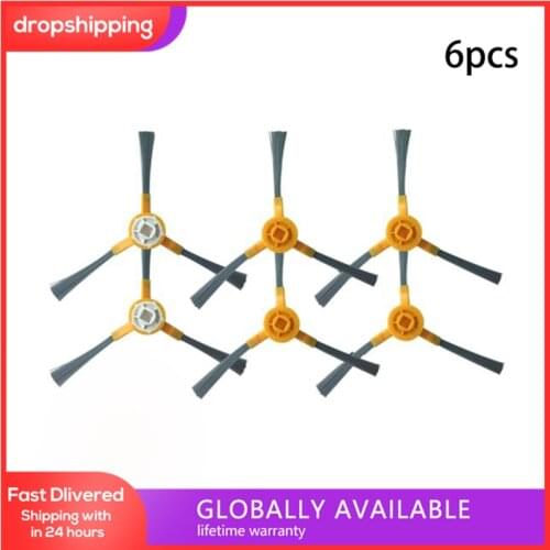 6pcs Side Brushes Kit For IKOHS NETBOT S15 Robot Vacuum Cleaner Parts Accessory Side Brush Replace Cleaning Tools
