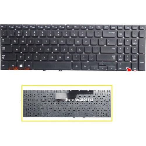 SSEA New laptop US Keyboard for Samsung NP355E5C NP350V5C NP355V5C black without frame