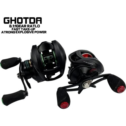 New Metal Spool Baitcasting Reel 10kg Max Drag 8.1:1 High Speed Gear Ratio Saltwater Freshwater Fishing Wheel Fishing Reel