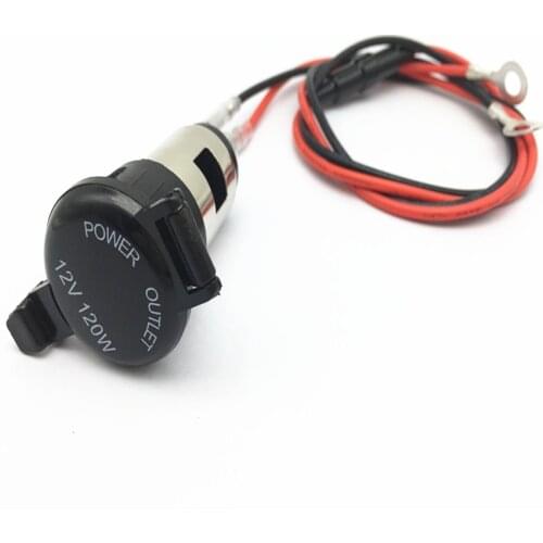 Ouchuangbo Car Socket 12V Waterproof Plug Power Outlet Adapter for Car Auto Boat Tractor Power Outlet Socket Receptacle