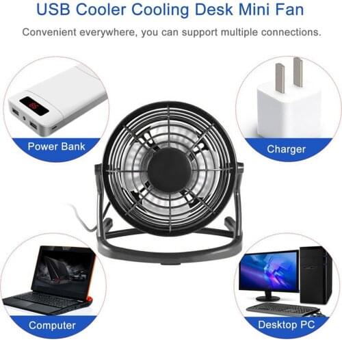 Portable Mini Usb Fan Table Desk Fans Personal Super Mute Silent Colorful Cooling Fans For Pc Notebook Laptop Usb Gadgets#g4