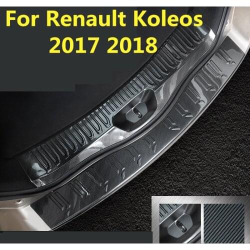 Threshold Article Welcome pedal Rear Guard Tailgate decoration Bright strip car styling For Renault Koleos 2017 2018
