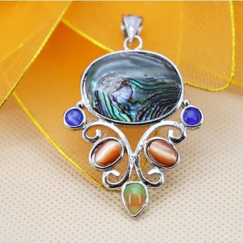 33*42mm Simpleness Ethnic Chic Geometry DIY beads Natural Abalone seashells sea shells pendant Design making Girls Gifts