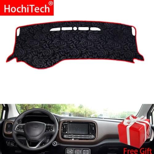 Rose Pattern Non-slip Dashmat Dash Mat Dashboard Cover Pad Cover Carpet Car Sticker for GAC Trumpchi GS3 2017 Car Styling