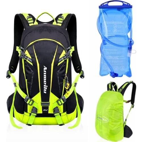 20L Cycling Backpack Breathable Outdoor Sport Riding Hiking Camping Hydration Rucksack Bicycle Bag with Rain Cover Bike Backpack