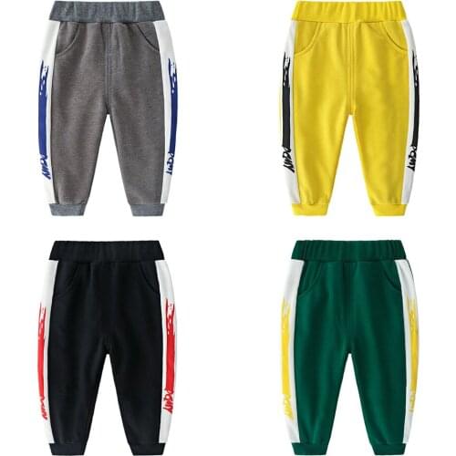 High quality Boy girl Leisure harem fashion Sports pants cotton monster Trousers spring autumn toddler Comfortable kids clothes