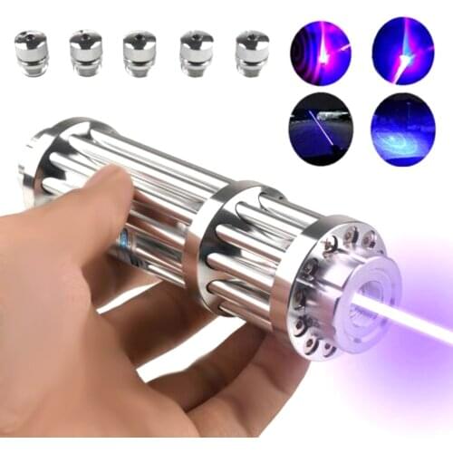 Blue High Power Laser Light Burning laser Outdoor Operation Signal Light Burning Match/dry Wood/lit Candle/Burn Cigarettes