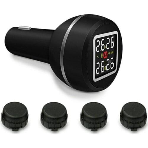 D580C 12V Digital Display Tire Pressure Monitoring System Cigarettes Lighter Plug and Play Digital Display Tire Pressure Test