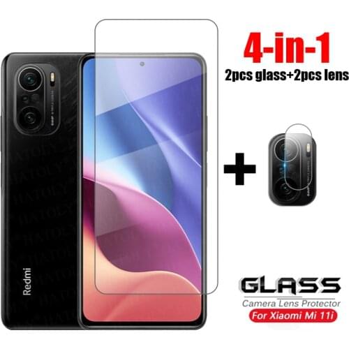 Glass For Xiaomi Mi 11i Tempered Glass For Xiaomi Mi 11i Screen Protector HD Clear Full Glue Ultra-thin Glass For Xiaomi Mi 11i